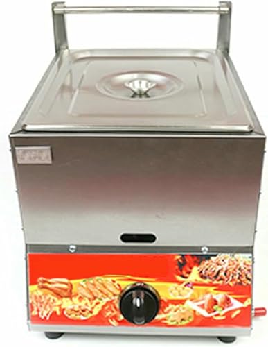 Edelstahl Gasfräter, 11L Arbeitsplatte Gasfräter Mit Abnehmbaren Körben Und Deckel, Verstellbare Feuerkraft, Ergonomische Kühle Berührungsgriff, Für Zuhause Und Gewerbe~/ von HOTAPEPU