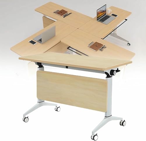 Faltbare Konferenzraum Tische 4 Pack, Faltbare Moderne Mobile Tagungstisch Schreibtisch Schulungstisch Große Rolling OfficeTables Für Konferenz Schulung Klassenzimmer~/ Faltbare Konferenzraum Tische 4 Pack, Faltbare Moderne Mobile Tagungstisch Schreibtisch Schulungstisch Große Rolling OfficeTables Für Konferenz Schulung Klassenzimmer~/ von HOTAPEPU