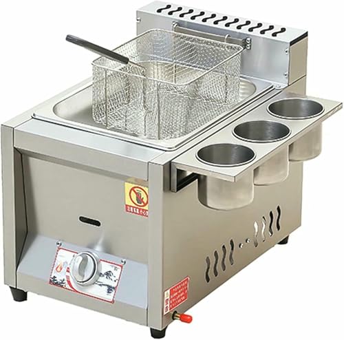 Gas Fryer, Kommerzielle Arbeitsplatte Gas Fryerwith Korb Und Spritzdicht Deckel, Verstellbare Feuerkraft, Für Kommerzielle Restaurant Heimküche~/ Gas Fryer, Kommerzielle Arbeitsplatte Gas Fryerwith Korb Und Spritzdicht Deckel, Verstellbare Feuerkraft, Für Kommerzielle Restaurant Heimküche~/ von HOTAPEPU