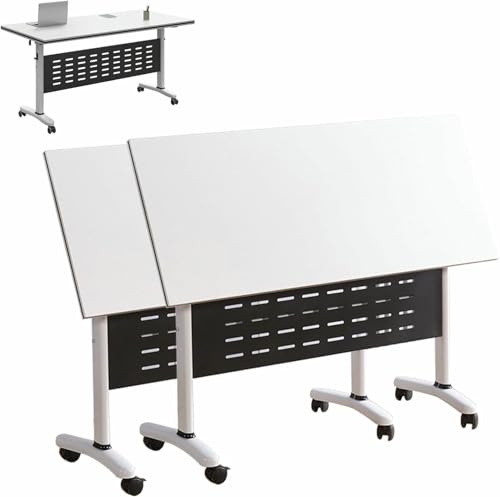 HOTAPEPU 2 Pack Klappbarer Konferenztisch Mit Abschließbaren Rädern, Mobiler Meeting Seminartisch Klappbarer Konferenzraum Tisch Rechteckiger Meetingtisch Für Büro Home Klassenzimmer~/ HOTAPEPU 2 Pack Klappbarer Konferenztisch Mit Abschließbaren Rädern, Mobiler Meeting Seminartisch Klappbarer Konferenzraum Tisch Rechteckiger Meetingtisch Für Büro Home Klassenzimmer~/ von HOTAPEPU