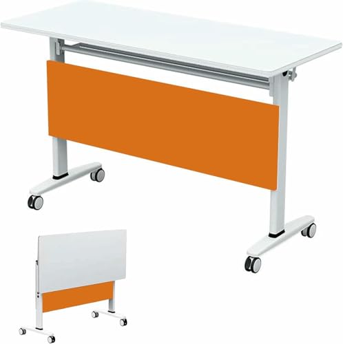 HOTAPEPU 2 Pack Klappbarer Konferenztisch Mit Abschließbaren Rädern, Rechteckige Mobile Meeting Seminartische Konferenzraum Klappbarer Meeting Schreibtisch Für Office Home Klassenzimmer~/ HOTAPEPU 2 Pack Klappbarer Konferenztisch Mit Abschließbaren Rädern, Rechteckige Mobile Meeting Seminartische Konferenzraum Klappbarer Meeting Schreibtisch Für Office Home Klassenzimmer~/ von HOTAPEPU