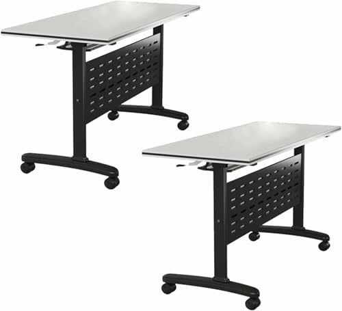 HOTAPEPU 2 Stück Klappbarer Konferenzraum Tisch Moderne Flip Top Mobile Trainingstische Mit Rädern Und Metallbeinen, Rechteck Meeting Seminar Schreibtisch Für Büro Tagungsraum Klassenzimmer~/ HOTAPEPU 2 Stück Klappbarer Konferenzraum Tisch Moderne Flip Top Mobile Trainingstische Mit Rädern Und Metallbeinen, Rechteck Meeting Seminar Schreibtisch Für Büro Tagungsraum Klassenzimmer~/ von HOTAPEPU