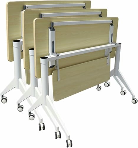 HOTAPEPU 3 Stück Rechteckiger Klappbarer Konferenztisch Mit Abschließbaren Rädern, Mobile Tagungszimmertische Klappbarer Konferenztisch Für Büro Home Klassenzimmer, Platzsparendes Design~/ HOTAPEPU 3 Stück Rechteckiger Klappbarer Konferenztisch Mit Abschließbaren Rädern, Mobile Tagungszimmertische Klappbarer Konferenztisch Für Büro Home Klassenzimmer, Platzsparendes Design~/ von HOTAPEPU