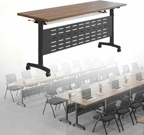 HOTAPEPU 6 Pack Konferenztisch Klappbarer Flip Top Tagungstisch Mobiler Schulungsseminartisch Mit Rädern, Moderner Klappbarer Industrieller Bürotisch Für Tagungsklasse Konferenzraum~/ HOTAPEPU 6 Pack Konferenztisch Klappbarer Flip Top Tagungstisch Mobiler Schulungsseminartisch Mit Rädern, Moderner Klappbarer Industrieller Bürotisch Für Tagungsklasse Konferenzraum~/ von HOTAPEPU