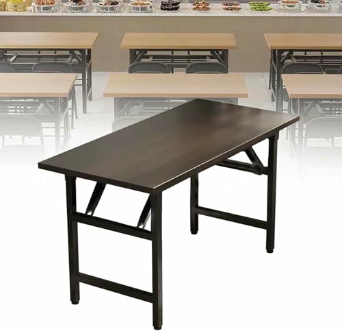 HOTAPEPU 8 PCs Faltbare Konferenz -Trainingstisch Mit Metallrahmen Klappertisch Tragbare Esstische Für Schlafzimmer Esszimmer Home Office, Schnelle Installation ~/ von HOTAPEPU