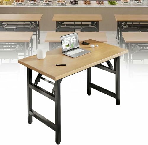HOTAPEPU 8 PCs Faltbare Konferenz -Trainingstisch Mit Metallrahmen Klappertisch Tragbare Esstische Für Schlafzimmer Esszimmer Home Office, Schnelle Installation ~/ von HOTAPEPU