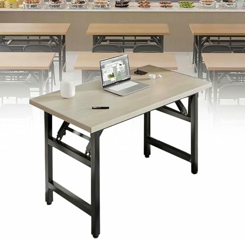 HOTAPEPU 8 PCs Faltbare Konferenz -Trainingstisch Mit Metallrahmen Klappertisch Tragbare Esstische Für Schlafzimmer Esszimmer Home Office, Schnelle Installation ~/ von HOTAPEPU