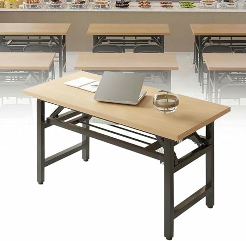 HOTAPEPU 8 PCs Faltbare Konferenz -Trainingstisch Mit Metallrahmen Klappertisch Tragbare Esstische Für Schlafzimmer Esszimmer Home Office, Schnelle Installation ~/ von HOTAPEPU