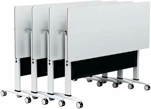 HOTAPEPU Faltkonferenztabelle 4-Pack Foldable Flip Top Mobile Conference Room Tische Moderner Trainingsseminarschreibtisch Mit Rädern, 2-10 Personen Für Büro, Besprechungsraum ~/ HOTAPEPU Faltkonferenztabelle 4-Pack Foldable Flip Top Mobile Conference Room Tische Moderner Trainingsseminarschreibtisch Mit Rädern, 2-10 Personen Für Büro, Besprechungsraum ~/ von HOTAPEPU