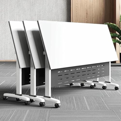 HOTAPEPU Klappbare Konferenztische Set Von 3 Klappbaren Konferenzräumen Flip Top Schulungstisch Splitzen Rechteckiger Meeting Seminartisch Mit Rädern Und Metallbeinen Mobiler Büro Meeting Tisch~/ HOTAPEPU Klappbare Konferenztische Set Von 3 Klappbaren Konferenzräumen Flip Top Schulungstisch Splitzen Rechteckiger Meeting Seminartisch Mit Rädern Und Metallbeinen Mobiler Büro Meeting Tisch~/ von HOTAPEPU