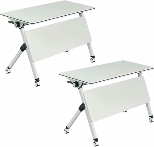 HOTAPEPU Klappbarer Konferenztisch Set Von 2 Mobilen Flip-Top Seminaren Dynamische Meetings Schulungstische Klappbare Konferenztische Für Tagungsraum Büros Klassenzimmer~/ HOTAPEPU Klappbarer Konferenztisch Set Von 2 Mobilen Flip-Top Seminaren Dynamische Meetings Schulungstische Klappbare Konferenztische Für Tagungsraum Büros Klassenzimmer~/ von HOTAPEPU