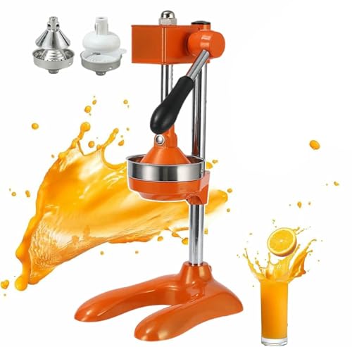 Handpresszitrussaft, Kommerzielle Saftmaschine Mit Hilfsgrenze - Schnellsaft, Küchenmaschine Citrus Juicer Orange Squeezer Für Den Einsatz Von Heimrestaurants (mit 2 Formen) ~/ von HOTAPEPU