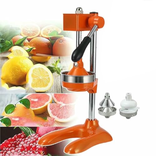 Kommerzieller Zitruspresse Juicer, Professioneller Zitronen -Squeezer Und Brecher Mit Länge Von 22,5 Cm/8,8 Zoll, Multifunktionales Entsaftenwerkzeug Für Orangefarbene Zitronenzitrus (mit 2 Formen) ~/ von HOTAPEPU