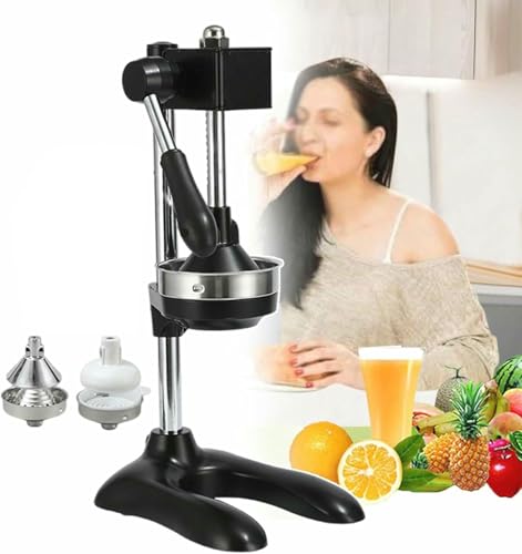 Manuelles Fruchtsaftanschlag - Handpresszitrussuicer -Extraktor - Küchenmaschine Mit Grifflänge 8,8 Zoll - Wird Mit 2 Wiederverwendbaren Formen Für Zusätzliche Komfort Ausgestattet~/ von HOTAPEPU