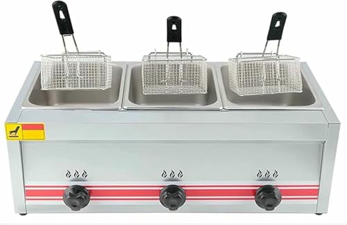 Professionelle Gasfräter, Kommerzielle Fräter Aus Edelstahl Mit Fräterkörben Und Deckeln, Für Kommerzielle Restaurant Heimküche~/ von HOTAPEPU