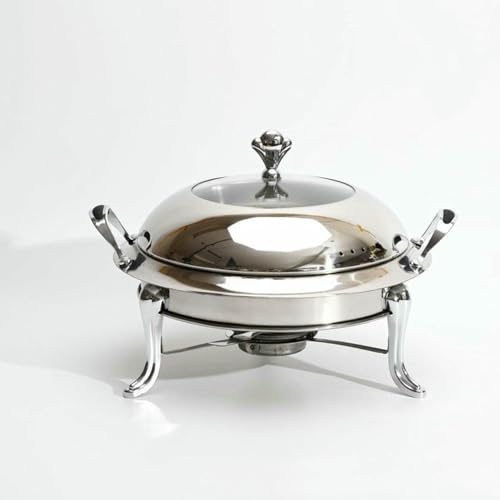 Scheuchtern Buffet Buffet Buffing Chafing Dish Buffet Set, Edelstahl- Und Buffet -Plattformheizung, Heiztablett Für Feiertage, Abendessen Und Restoratio ~/// von HOTAPEPU