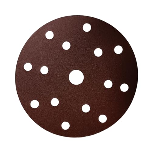 HOTCKB 50tlg Schleifpapier Scheiben Ø 150mm Schleifpapi Klett 15 Loch Exzenterschleifer Körnung 180 von HOTCKB