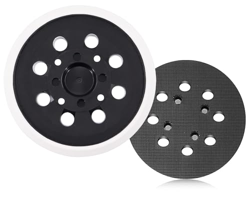 HOTCKB Klett Stützteller 125mm Exenterschleifteller 8 Löcher Schleifpads 300mm für BOSCH PEX 300/400 AE(1 Stück) von HOTCKB