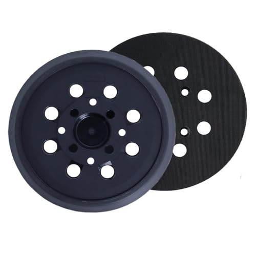 HOTCKB Schleifteller Ø 125 mm Klett Stützteller 8 Löcher Polierteller mit 4 Schraubenlöcher (1 Stück) von HOTCKB