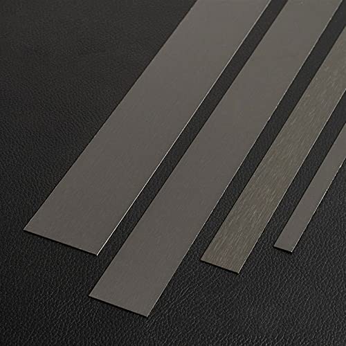 10M Metallisch Spiegelartig Zierleisten Selbstklebend Bordüre Tapete Flexible Zierleisten Sparpaket, Ultra Dünn Kronenformen, Deckenleiste, Schälen und Aufkleben (Color : Black Brushed, Size : Width von HOTHUIMIN