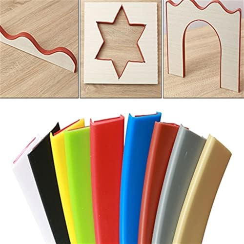 1m Kantenumleimer Selbstklebend Kantenschutz Umleimer Furnierklebeband Kein Aufbügeln, U-Form TPE Möbelkantenband, selbstsichernde Furnier-Randschiene(Gray,16mm) von HOTHUIMIN