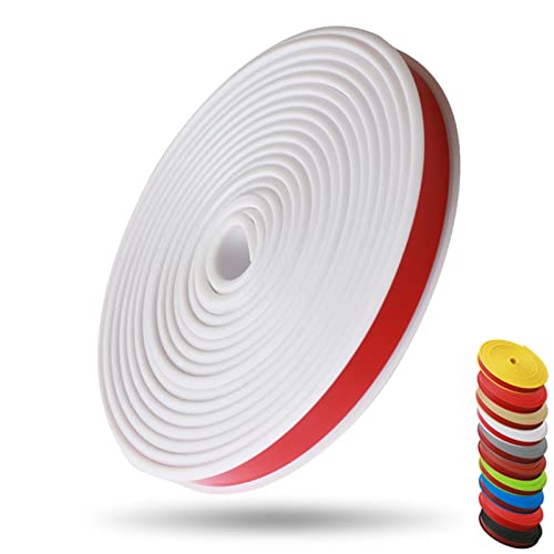 1m Kantenumleimer Selbstklebend Kantenschutz Umleimer Furnierklebeband Kein Aufbügeln, U-Form TPE Möbelkantenband, selbstsichernde Furnier-Randschiene(White,40mm) von hothuimin