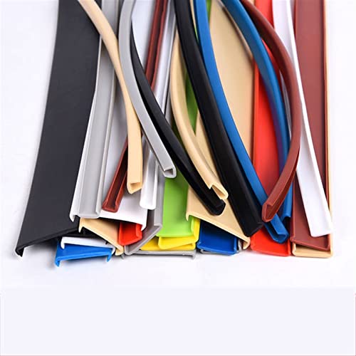 2 Meter Flexible U-Form Kantenumleimer, Selbstklebend Möbelkantenband Kantenumleimer, TPE Kantenschutz für Schrankkanten, Abschlussleiste, Arbeitsplatten(White,36mm) von hothuimin