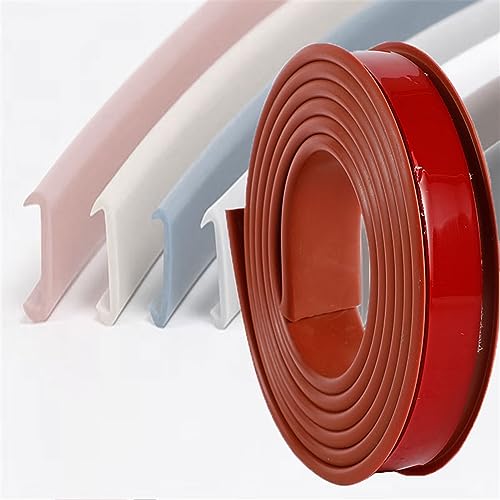 5 Meter U-Form Selbstklebend Möbelkantenband, Flexible TPE Kantenschutz weiches Kantenumleimer Faltbarer für Schrankkanten Arbeitsplatten Abschlussleiste(Burgundy,20mm) von HOTHUIMIN