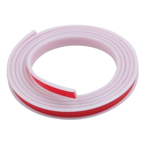 5m Kantenumleimer Selbstklebend Kantenschutz Umleimer Furnierklebeband Kein Aufbügeln, U-Form TPE Möbelkantenband, selbstsichernde Furnier-Randschiene(White,25mm) von hothuimin