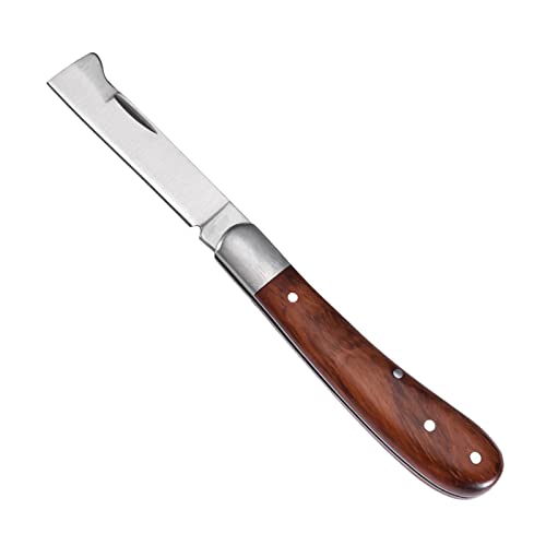 Outdoor Garden Knife Multifunktionale Okuliermesser,Outdoors Professionelles Okuliermesser,Edelstahl Klappgarten Knospungs Messer Zum Pfropfen,Multi Schneidewerkzeug Für Jäten,Pfropfen,1 Stück von HOTMNTY