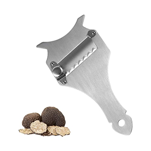 Trüffelhobel, Edelstahl Verstellbarer Gourmethobel, Professioneller Trüffelschneider, Käsehobel, Edelstahl Trüffel Käsehobel, Edelstahl Käsemesser, Einstellbare Klinge Schokoladenrasierer, 1 Stück von HOTMNTY