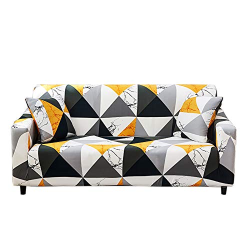 HOTNIU Sofa Überwürfe Sofabezug 3 Sitzer Elastischer Couchbezug Sofahusse Antirutsch Sofabezüge Sofa Abdeckung Stretch Couch Überzug Sofa Hussen mit 1 Kissenbezug, Pattern JYF von HOTNIU