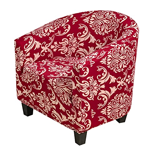 HOTNIU Sesselschoner Sesselüberwurf Sesselbezug Sesselhusse Husse für Stuhl Sessel Elastisch Stretch Sesselbezug für Clubsessel 1 Stück Sessel Schonbezug Universal-Sofabezug Rote Jacquard-Sesselbezüge von HOTNIU