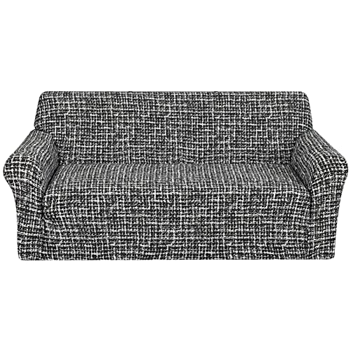 HOTNIU Sofa Überwürfe Sofabezug 3 Sitzer Elastischer Couchbezug Sofahusse Antirutsch Sofabezüge Sofa Abdeckung Stretch Couch Überzug Sofa Hussen mit 1 Kissenbezug, Muster Kal von HOTNIU