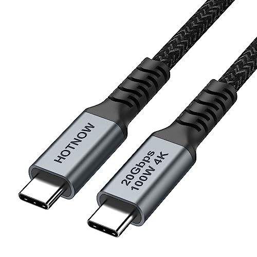 HOTNOW Kurzes USB C zu C Kabel 0,5m 1 Stück, 50cm USB C Ladekabel mit 100W 4K Video USB 3.2 Gen 2x2 20Gbps Datenübertragung von HOTNOW