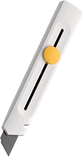 HOTO Cuttermesser Einziehbarer Universalmesser Sicherheitsmesser 18 mm scharfe Cutter Messer mit Rostschutz Schnellwechselklinge, metallische Führungsschiene, ideal für Büro Kunsthandwerk und Zuhause von HOTO