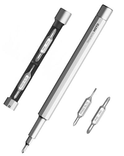 HOTO Feinmechaniker Schraubendreher und Ewiger Bleistift 2-in-1, Mini Schraubenzieher Set, Magnetisch Präzisions-schraubendreher Reparatur Werkzeug Kit für Handy/PC/Brille/Uhr/Spielekonsole/Tablet von HOTO
