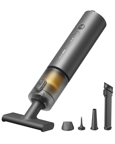 HOTO Handstaubsauger Auto, 4-in-1-Akku-Staubstaubsauger mit 20000 Pa Starker Saugkraft, Elektrischer Druckluft-Staubsammler, Mini Staubsauger für Auto, Schreibtisch, Computer, Tastatur, Büroreinigung von HOTO