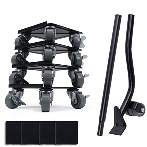 HOTOOLME 4er Möbeltransport-Set Möbeltransporthilfe Möbelroller Max. Tragfähigkeit 1300kg Möbelrollen Kohlenstoffstahl mit 4-PP-Rädern Transportroller für Schwere Möbel Werkstatt HOTOOLME 4er Möbeltransport-Set Möbeltransporthilfe Möbelroller Max. Tragfähigkeit 1300kg Möbelrollen Kohlenstoffstahl mit 4-PP-Rädern Transportroller für Schwere Möbel Werkstatt von HOTOOLME
