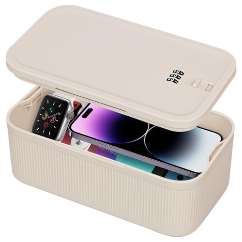 HOTOOLME Abschließbare Box mit Zahlenschloss - Kleine Aufbewahrungsbox (23.5x12.8x9.3cm) für Schmuck, Medikamente, Handy, Dokumente, perfekt für Haushalt, Büro, Reisen HOTOOLME Abschließbare Box mit Zahlenschloss - Kleine Aufbewahrungsbox (23.5x12.8x9.3cm) für Schmuck, Medikamente, Handy, Dokumente, perfekt für Haushalt, Büro, Reisen von HOTOOLME