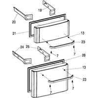 Hotpoint Ariston - Ersatzteil - Schublade unterer Dichtung (Original) (Kennzeichen 26) - - ariston hotpoint, whirlpool, bauknecht von HOTPOINT ARISTON