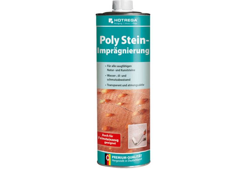 HOTREGA® Poly Stein Imprägnierung Steinimprägnierung Imprägniermittel 1 Liter Naturstein-Imprägnierung von HOTREGA®