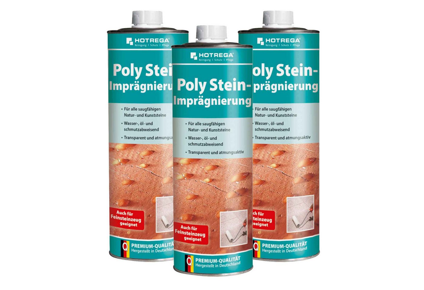 HOTREGA® Poly Stein Imprägnierung Steinimprägnierung Imprägniermittel Protect Naturstein-Imprägnierung von HOTREGA®