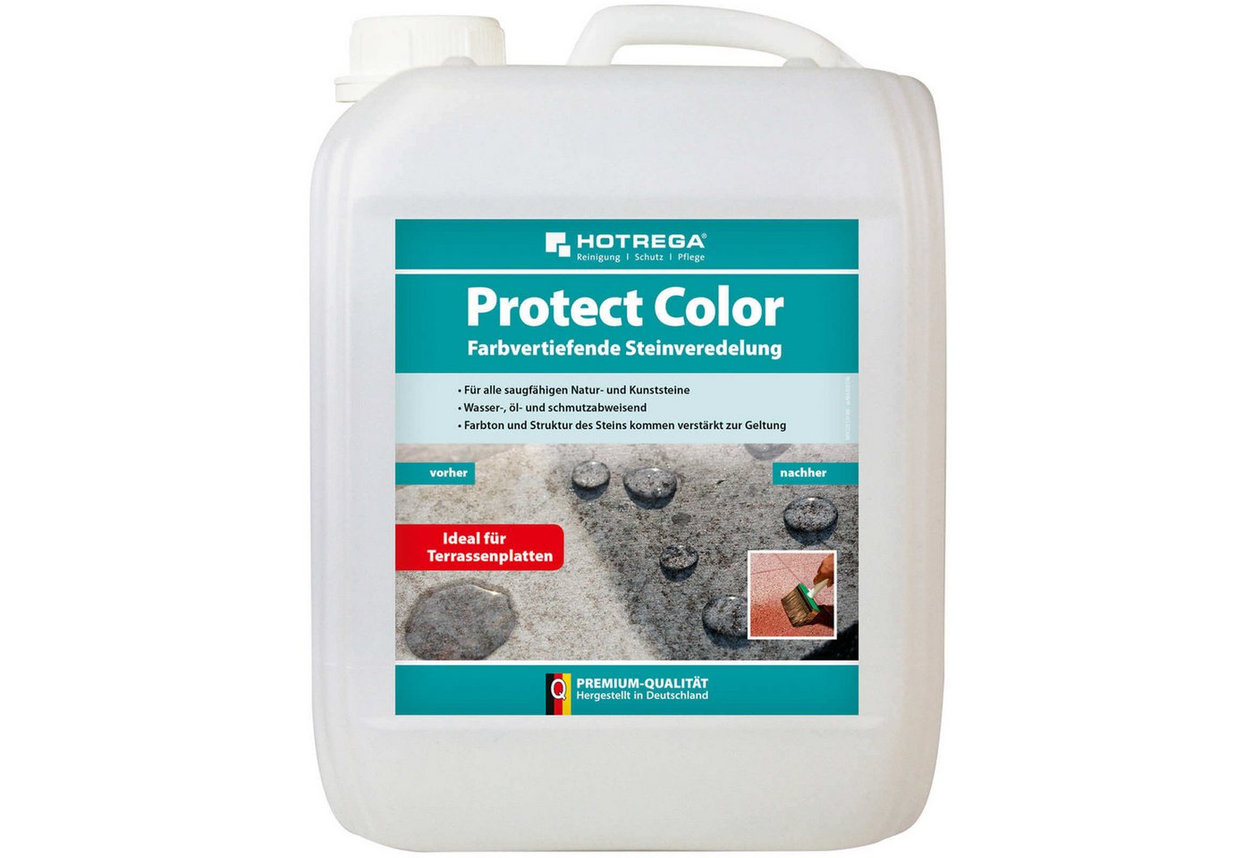 HOTREGA® Steinimprägnierung Protect Color farbvertiefende Steinveredelung 5L Naturstein-Imprägnierung von HOTREGA®