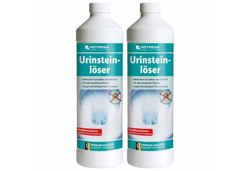 HOTREGA® Urinsteinlöser Urinsteinentferner Entkalker Urinlöser 1L Konzentrat Urinsteinlöser (WC Entkalker, Urinal und Toilette reinigen) von HOTREGA®