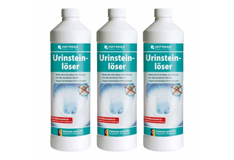 HOTREGA® Urinsteinlöser Urinsteinentferner Entkalker Urinlöser 1L Konzentrat Urinsteinlöser (WC Entkalker, Urinal und Toilette reinigen) von HOTREGA®