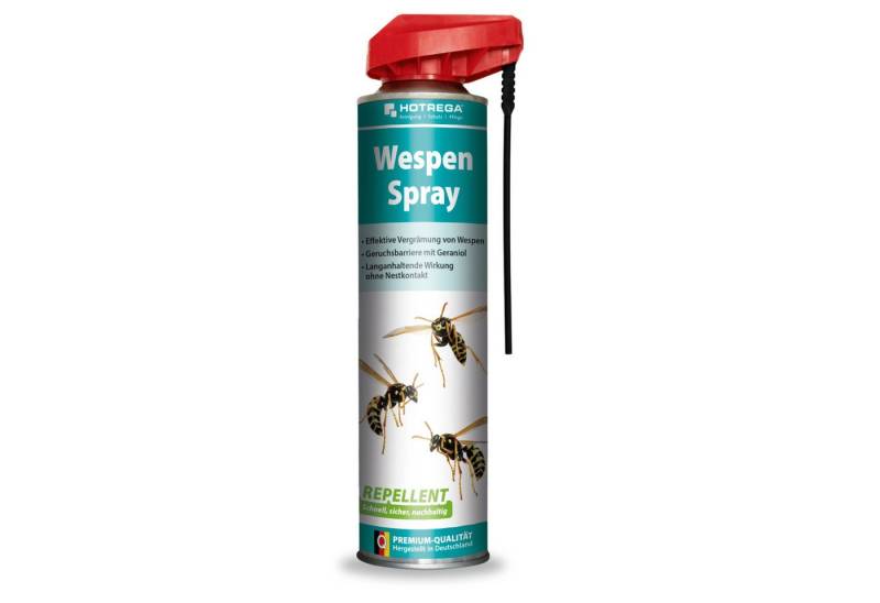 HOTREGA® Wespenspray 600 ml, Wespenabwehr für Haus, Garten, Dach, Balkon uvm., 0.6 l von HOTREGA®