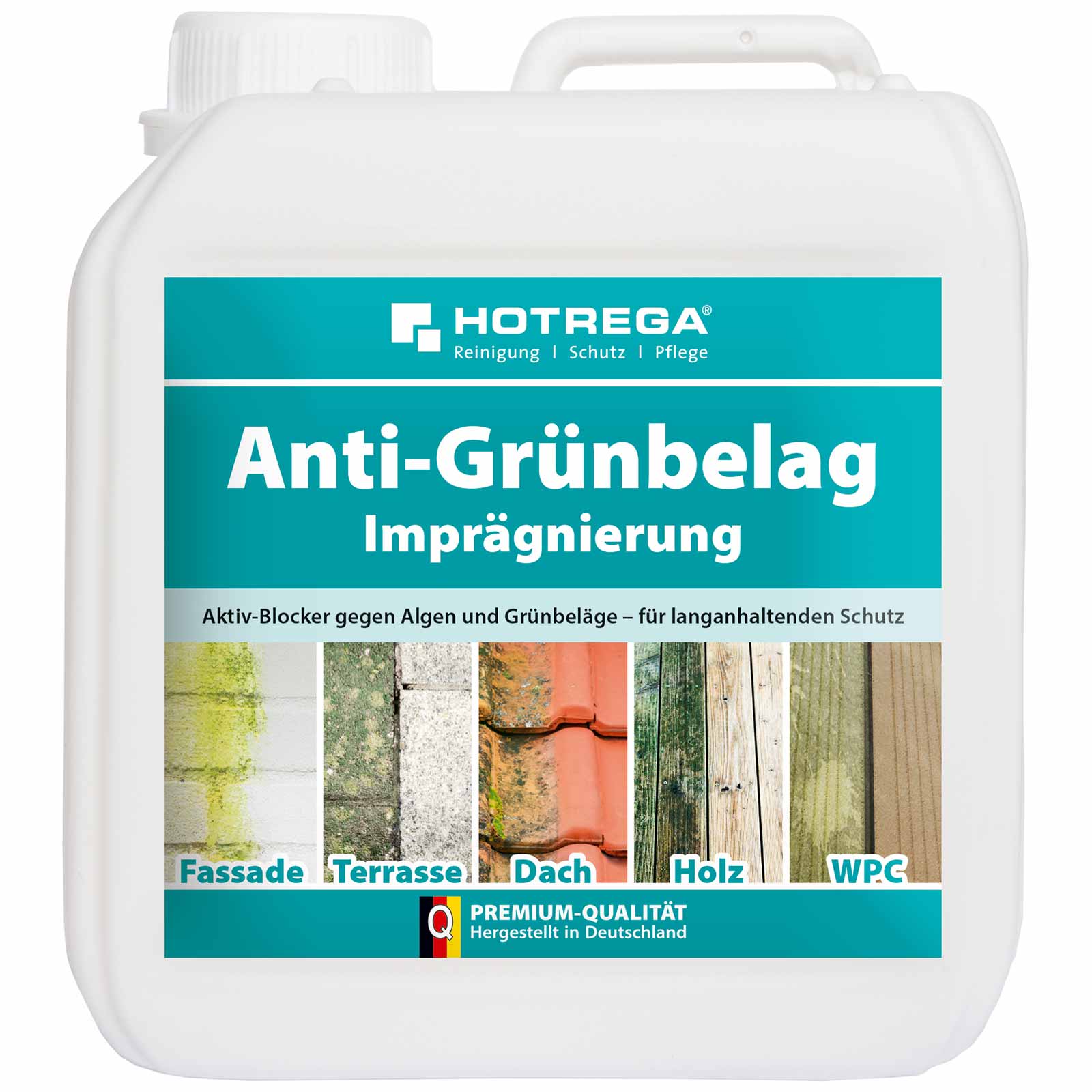 HOTREGA Anti Grünbelag Imprägnierung 2L Steinimprägnierung Holz Imprägnierung von HOTREGA