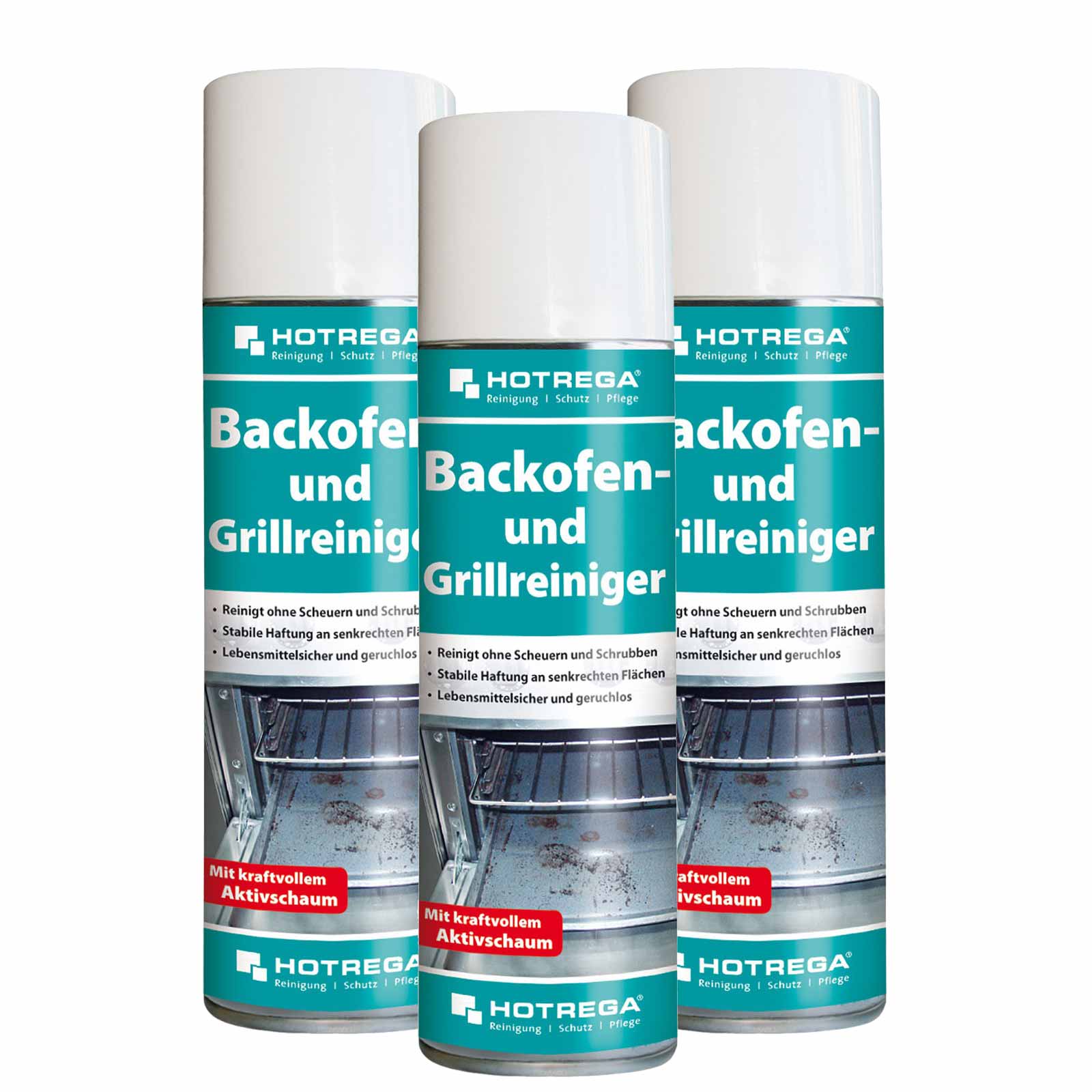 HOTREGA Backofenreiniger Grillreiniger Schaumreiniger Backblechreiniger 300ml Menge:3 von HOTREGA