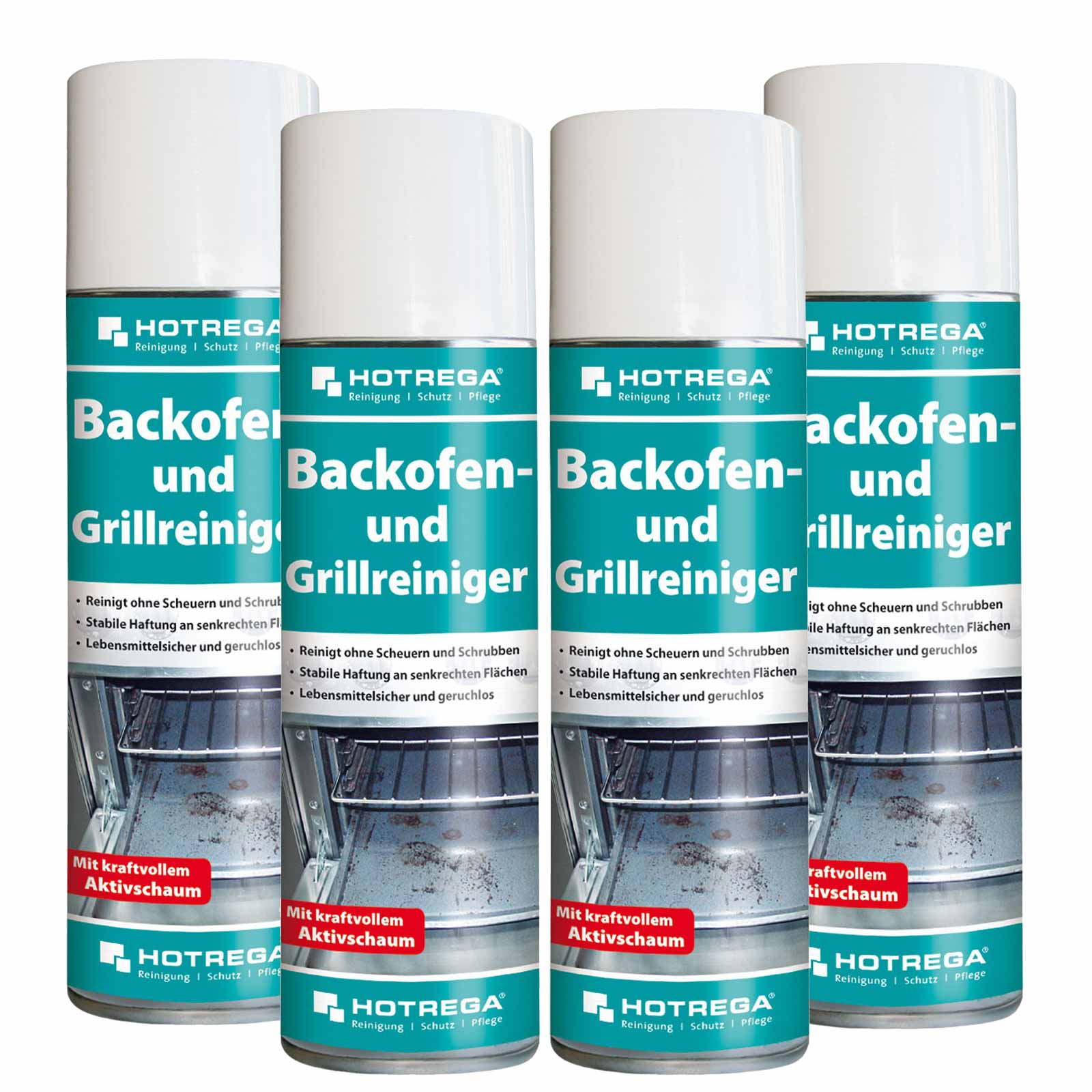 HOTREGA Backofenreiniger Grillreiniger Schaumreiniger Backblechreiniger 300ml Menge:4 von HOTREGA